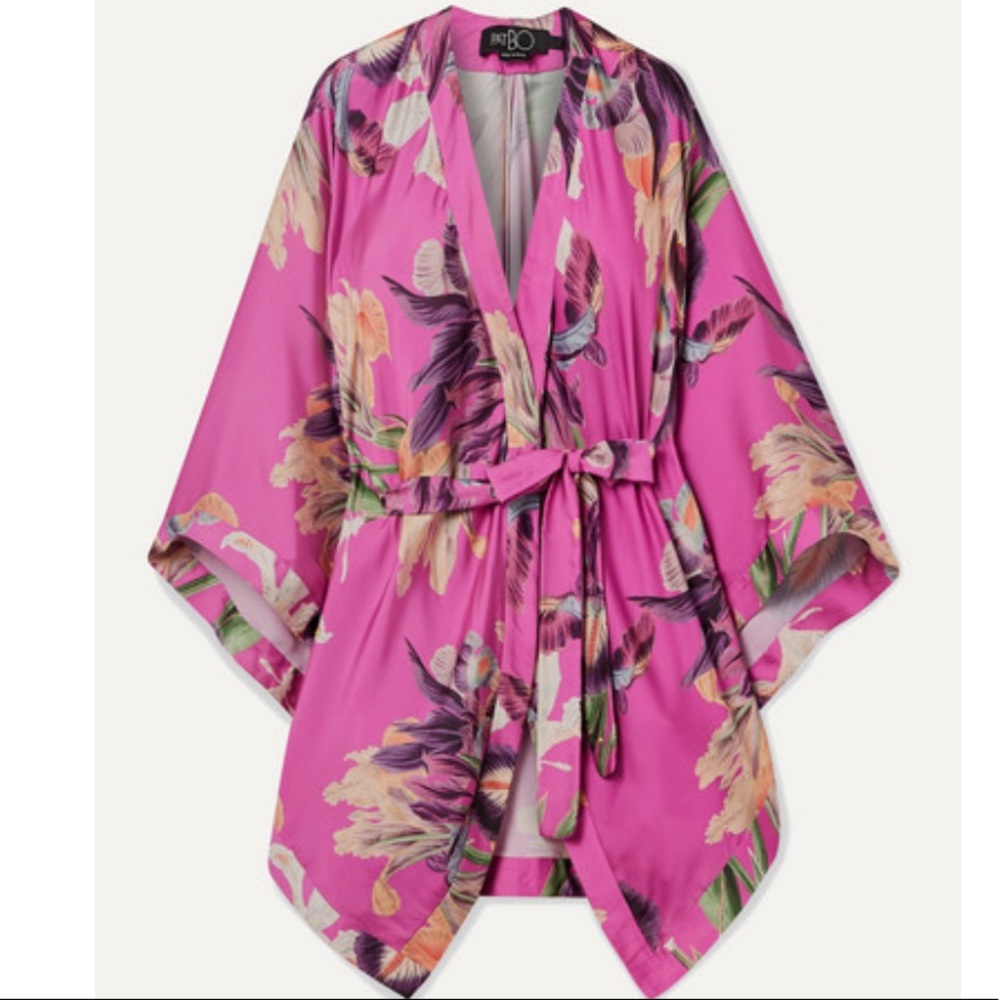 PatBO Grace Floral Print Kimono